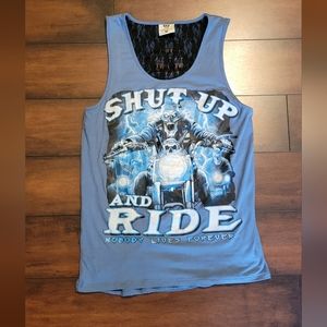 Vance Biker Wear "Shut up and Ride" Tank Top